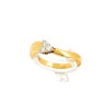 Anel 3 DIAMANTES  em OURO 19,2 kl
