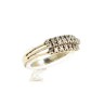 Anel com 25 DIAMANTES em OURO 19,2 kl