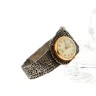 Bracelete com Relógio “MELOISE 17 RUBIS” ANTIGO em OURO 19,2 kl e PRATA