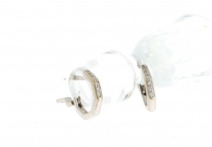 Argolas com 12 DIAMANTES com 19,2 kl