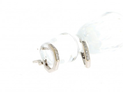 Argolas com 12 DIAMANTES com 19,2 kl