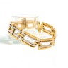 Pulseira Bicolor em OURO 19,2 kl
