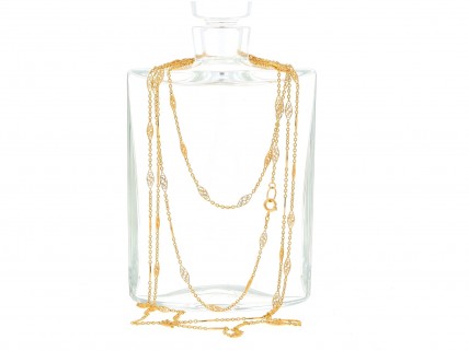 Cordão Trancelim em OURO 19,2 kl – FILIGRANA