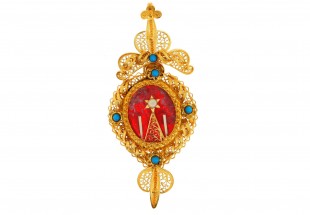 Medalha em OURO 19,2 kl – FILIGRANA