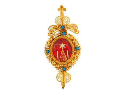 Medalha em OURO 19,2 kl – FILIGRANA