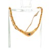 Colar com 1 SAFIRA e 70 DIAMANTES em OURO 19,2 kl
