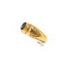 Anel com 1 SAFIRA e 36 DIAMANTES em OURO 19,2 kl
