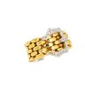 Anel com 16 DIAMANTES em OURO 19,2 kl