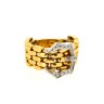 Anel com 16 DIAMANTES em OURO 19,2 kl