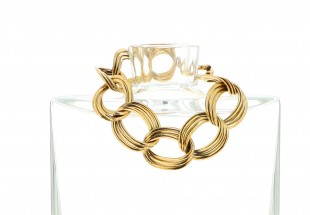 Pulseira Dourada em PRATA 835
