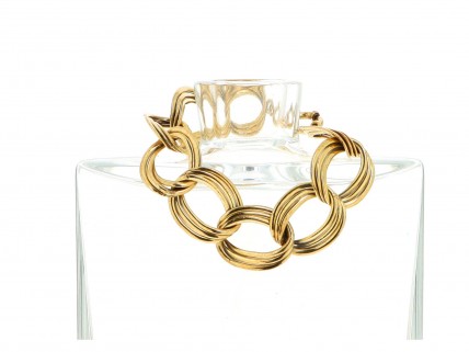Pulseira Dourada em PRATA 835
