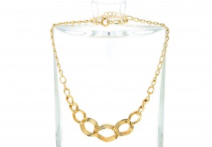Colar Dourado em PRATA 835