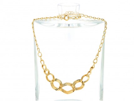 Colar Dourado em PRATA 835