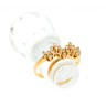 Anel ANTIGO ALTA JOALHARIA com 22 DIAMANTES em OURO 19,2 kl