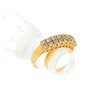 Anel com 16 DIAMANTES em OURO 19,2 kl