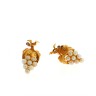 Brincos com 2 DIAMANTES em OURO 19,2 kl