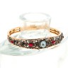 Bracelete ANTIGA com 26 DIAMANTES em OURO 19,2 kl e PRATA