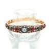 Bracelete ANTIGA com 26 DIAMANTES em OURO 19,2 kl e PRATA