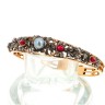 Bracelete ANTIGA com 26 DIAMANTES em OURO 19,2 kl e PRATA