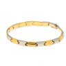 Pulseira Bicolor em OURO 19,2 kl