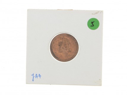 Moeda em Bronze de 5 Centavos datada 1927 da República Portuguesa