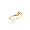 Anel com 5 DIAMANTES em OURO 19,2kl