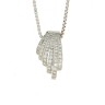 Fio com Medalha com 71 DIAMANTES em OURO 14 kl