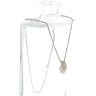 Fio com Medalha com 71 DIAMANTES em OURO 14 kl