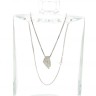 Fio com Medalha com 71 DIAMANTES em OURO 14 kl
