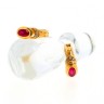 Brincos com 2 RUBIS em OURO 19,2 kl