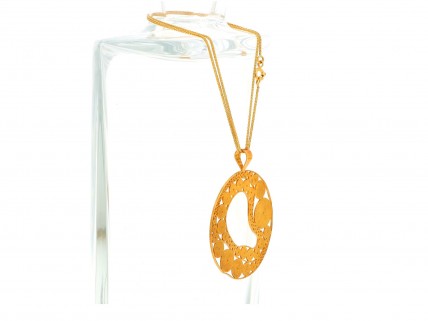 Fio com Medalhão em OURO 19,2 kl – FILIGRANA