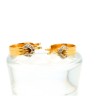 Argolas ANTIGA com 14 DIAMANTES em OURO 19,2 kl