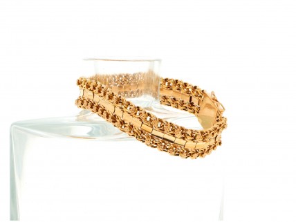 Bracelete ANTIGA com ESPINÉLIO em OURO 19,2 kl