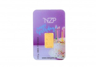 Lingote em OURO Fino 999,9 de 0,1g NZP