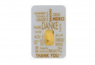 Lingote em OURO Fino 999,9 de 0,1g NZP