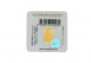 Lingote em OURO Fino 999,9 de 0,1g NZP