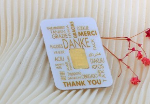 Lingote em OURO Fino 999,9 de 0,1g NZP