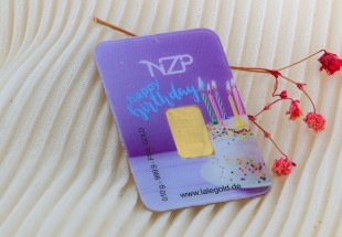 Lingote em OURO Fino 999,9 de 0,1g NZP