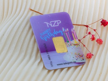 Lingote em OURO Fino 999,9 de 0,1g NZP