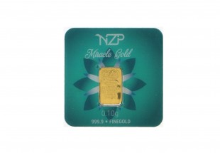 Lingote em OURO Fino 999,9 de 0,1g NZP
