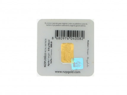 Lingote em OURO Fino 999,9 de 0,1g NZP