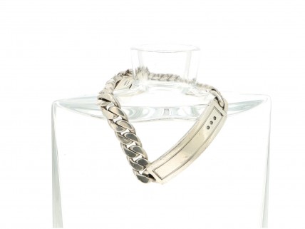 Pulseira em Prata 925 com 3 DIAMANTES