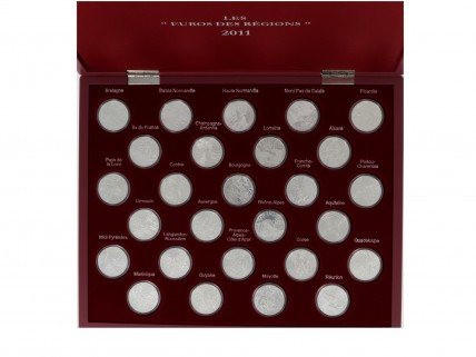 Caixa de Moedas “EUROS DES RÉGIONS” em PRATA 925