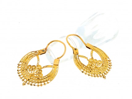 Arrecadas ANTIGAS em OURO 19,2 kl – FILIGRANA