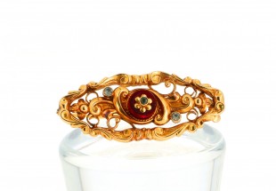 Alfinete Peito ANTIGO em OURO 19,2 kl