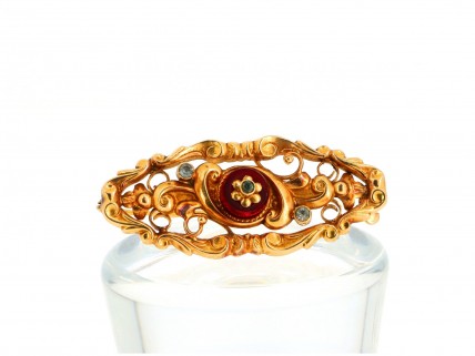 Alfinete Peito ANTIGO em OURO 19,2 kl