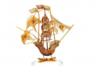 Caravela em OURO 19,2 kl – FILIGRANA