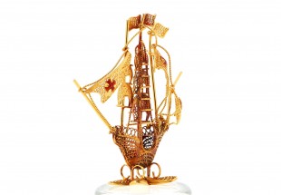 Caravela em OURO 19,2 kl – FILIGRANA