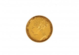 Moeda Libra Rainha VICTORIA 1882 em OURO 22 kl