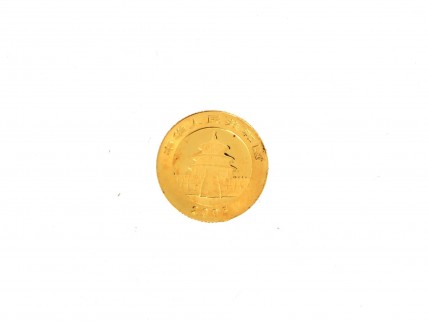 Moeda 20 YUAN 2005 em OURO 24 kl